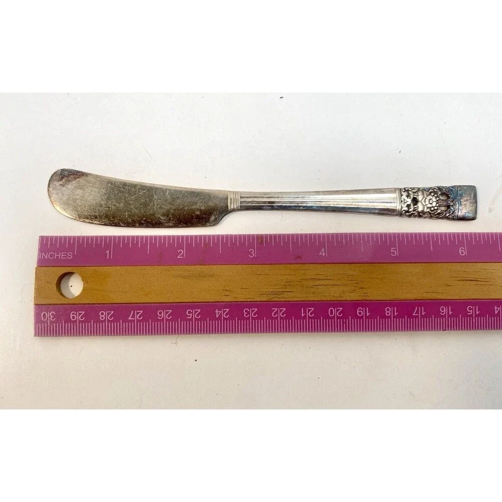 Oneida Community Coronation Silverplate Butter Knife Set of 6 Vintage 1936